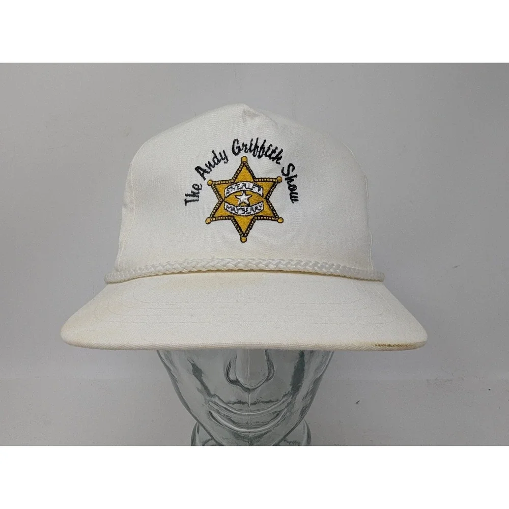 VTG Andy Griffith Show Hat Cap Snap Back Rope Embroidered Sheriff Mayberry TV